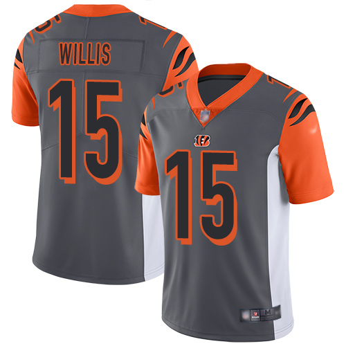 Cincinnati Bengals Limited Silver Men Damion Willis Jersey NFL Footballl #15 Inverted Legend